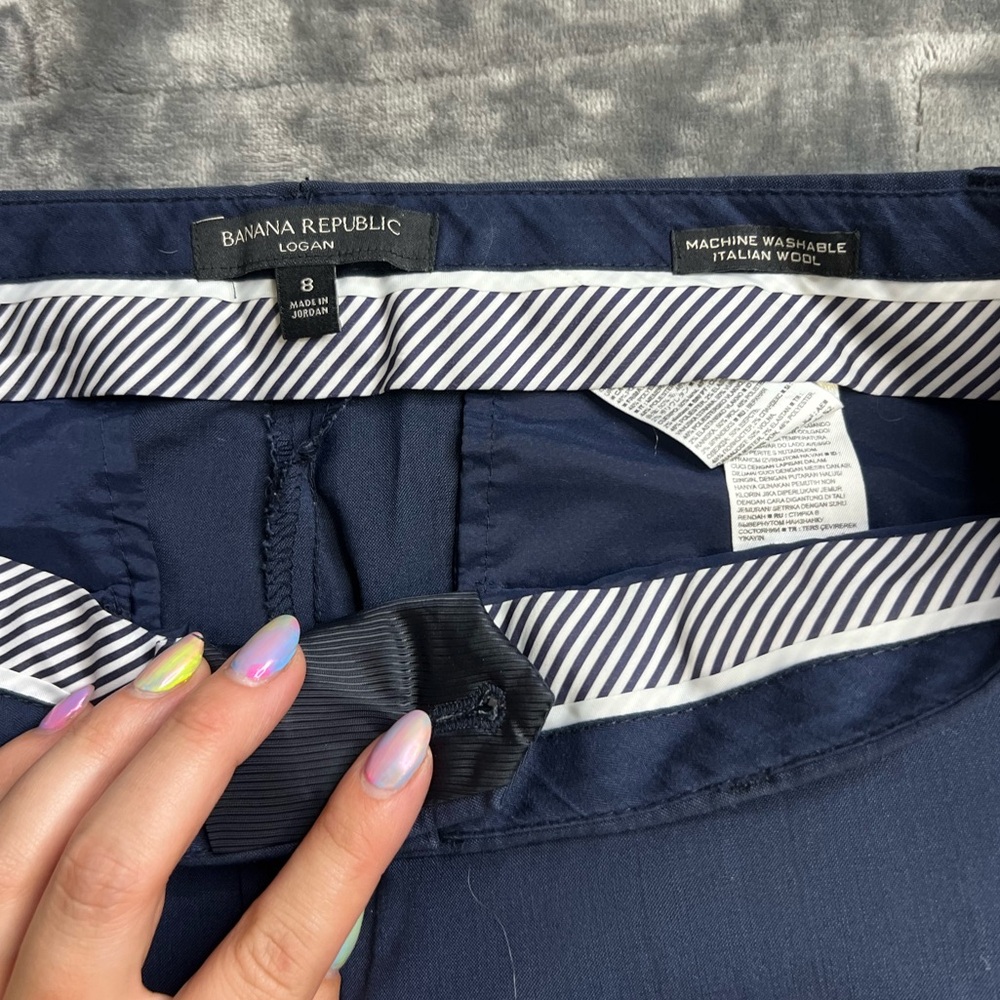 Navy slacks